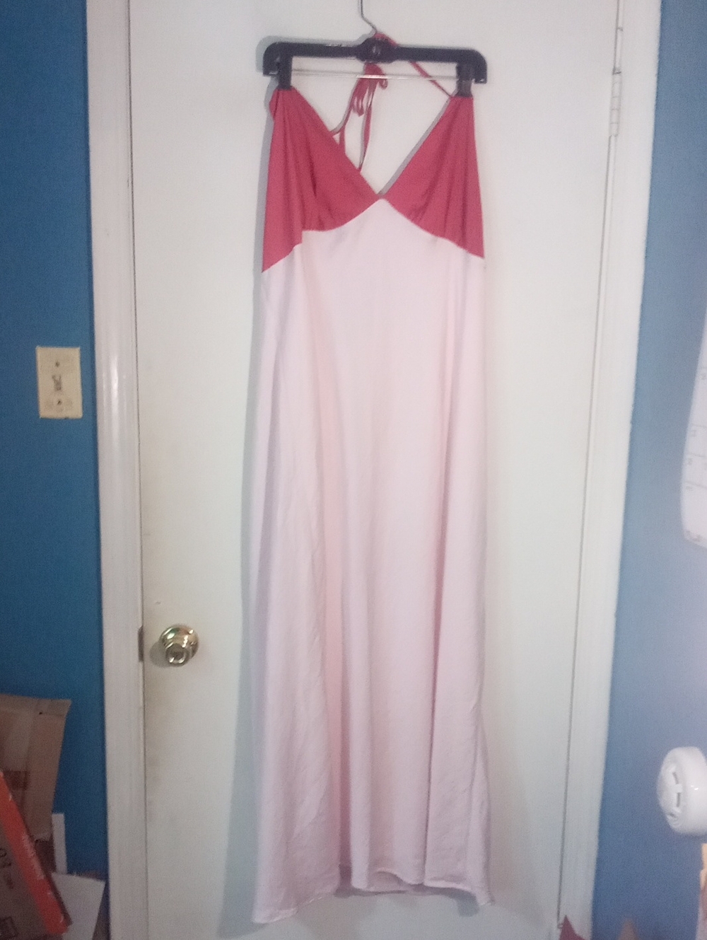 * Wild Fable Pink Halter Maxi Dress 2X Plus NWT $40 Runs Small